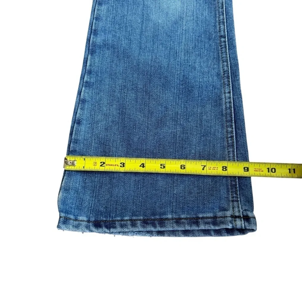 Y2K Old Navy Blue Denim Jeans Boot Cut Flare Girls Size 8 1/2